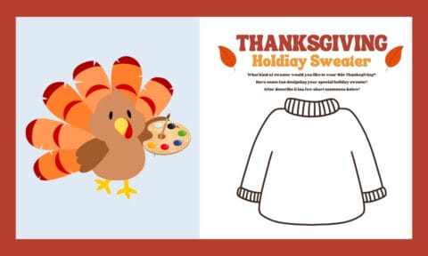 Free Printable Thanksgiving Sweater