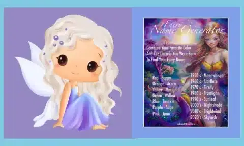 Free Printable Fairy Name Generator