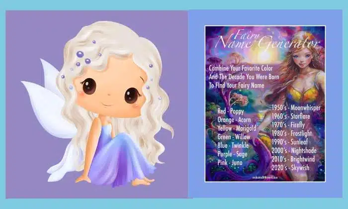 Free Printable Fairy Name Generator