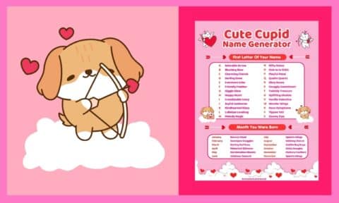 Free Printable Cupid Name Generator