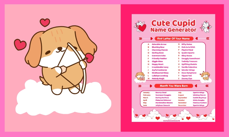 Free Printable Cupid Name Generator
