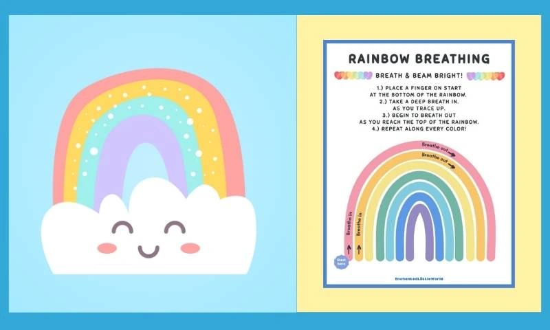 Free Printable Rainbow Breathing