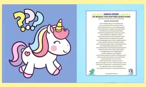 Free Printable Magical Would You Rather