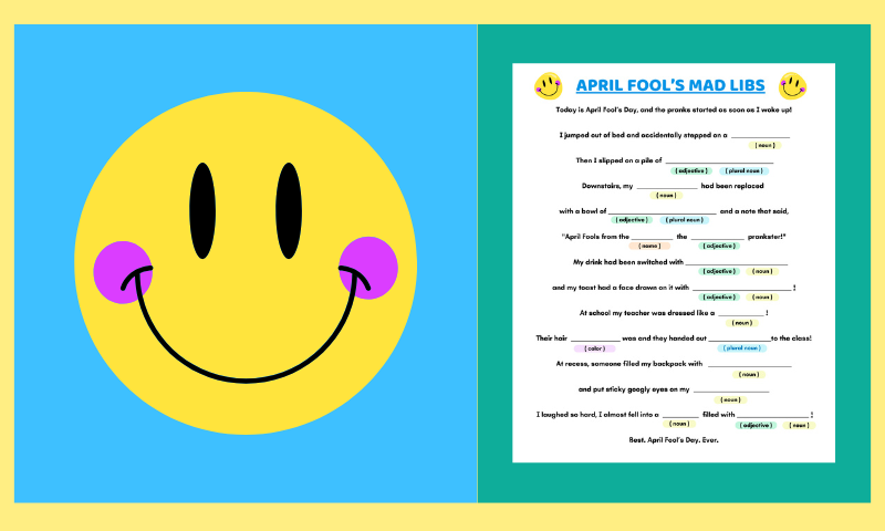 Free Printable Fool’s Day Madlibs