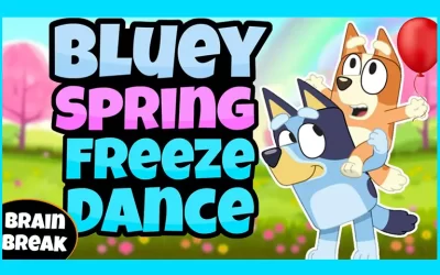 Bluey Spring Freeze Dance