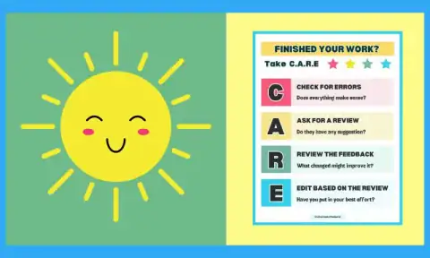 Free Printable C.A.R.E Class Poster
