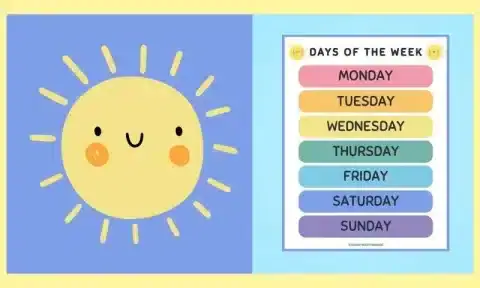 Free Printable Days Of The Week Chart