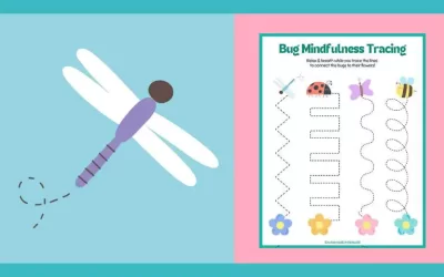 Free Printable Bug Finger Tracing