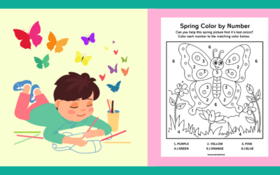 Free Printable Spring Number Color