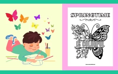 Free Printable Spring Coloring Page