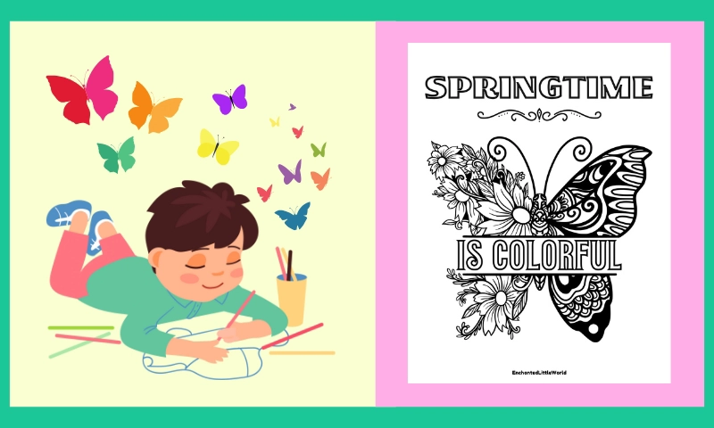 Free Printable Spring Coloring Page