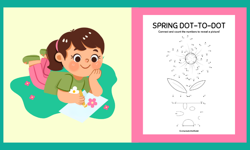 Free Printable Spring Dot To Dot
