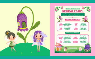 Free Printable Spring Fairy Name