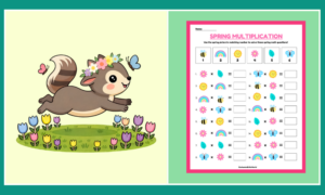 Free Printable Spring Multiplication Worksheet