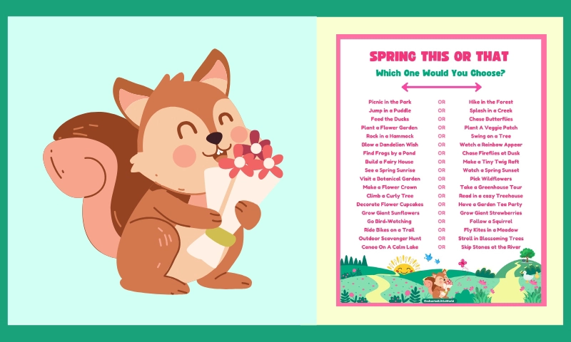 Free Printable Spring This Or That