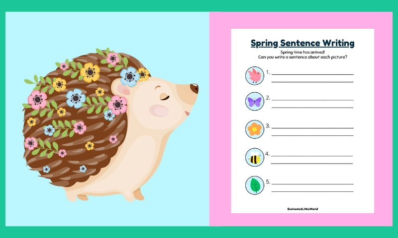 Free Printable Spring Sentences