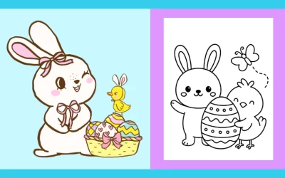 Free Printable Easter Coloring Page #8