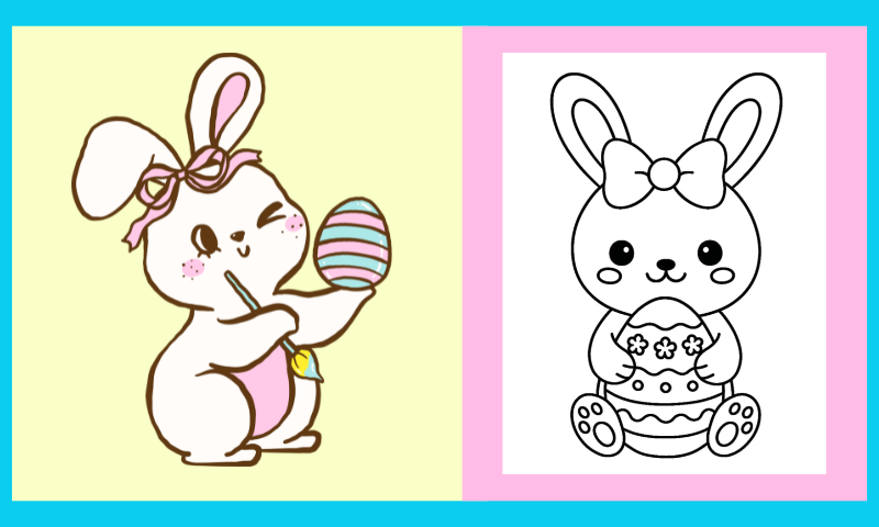 Free Printable Easter Coloring Page #1
