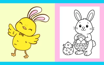 Free Printable Easter Coloring Page #7