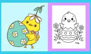 Free Printable Easter Coloring Page #6