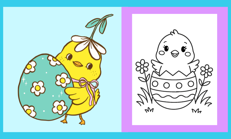 Free Printable Easter Coloring Page #6