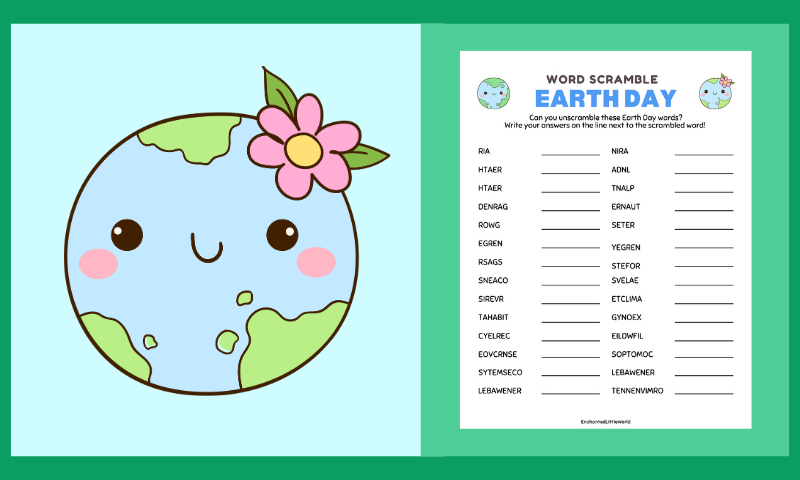 Free Earth Day Activity 1