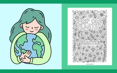 Free Printable Earth Day Coloring Page 8