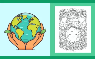 Free Printable Earth Day Coloring Page 5