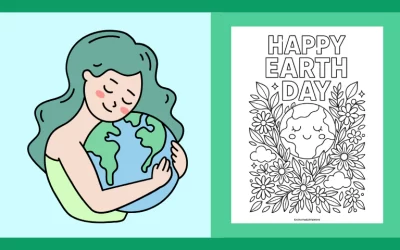 Free Printable Earth Day Coloring Page 6