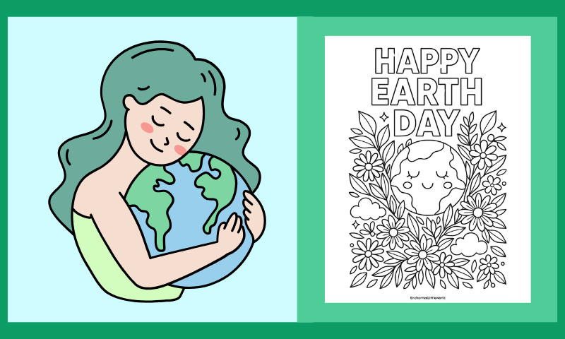 Free Printable Earth Day Coloring Page 6
