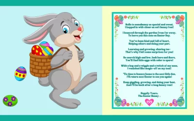 Free Printable Easter Bunny Letter
