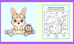 Free Easter Bunny Color By Number