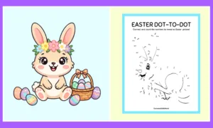 Free Easter Dot to Dot Worksheet