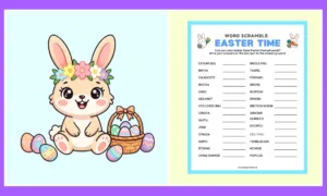 Free Easter Word Scramble