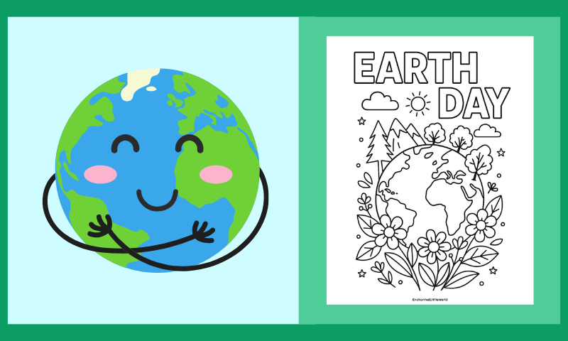 Free Printable Earth Day Coloring Page 2