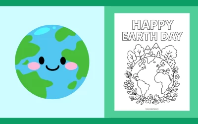 Free Printable Earth Day Coloring Page 4