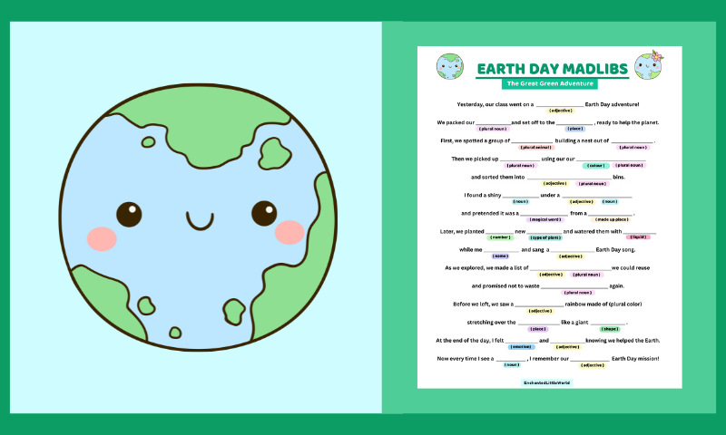 Free Earth Day Worksheet 3