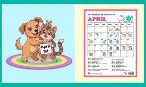 Free April 2026 Calendar For Kids