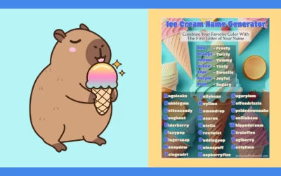 Free Printable Ice-Cream Name Generator