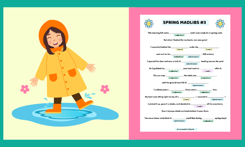Free Printable Spring Mad Libs #2