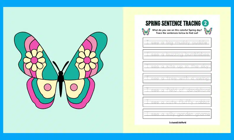 Free Printable Spring Sentences