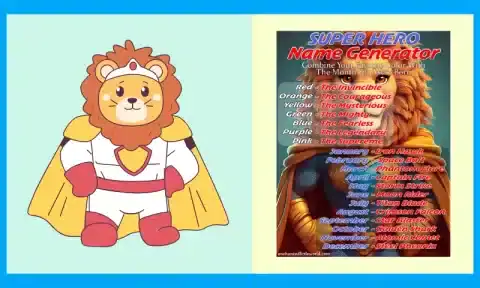 Free Printable Superhero Name