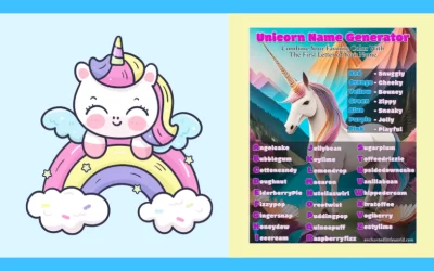 Free Printable Unicorn Name Generator