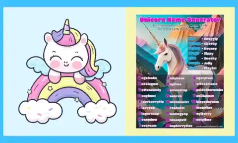 Free Printable Unicorn Name Generator