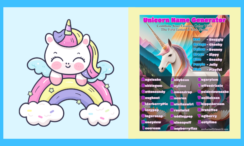 Free Printable Unicorn Name Generator
