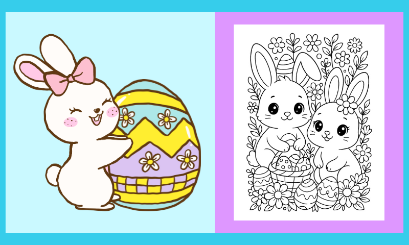Free Printable Easter Coloring Page #12