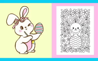Free Printable Easter Coloring Page #9