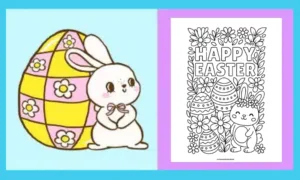 Free Printable Easter Coloring Page #25