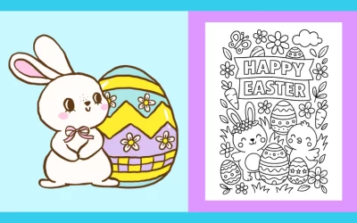 Free Printable Easter Coloring Page #26