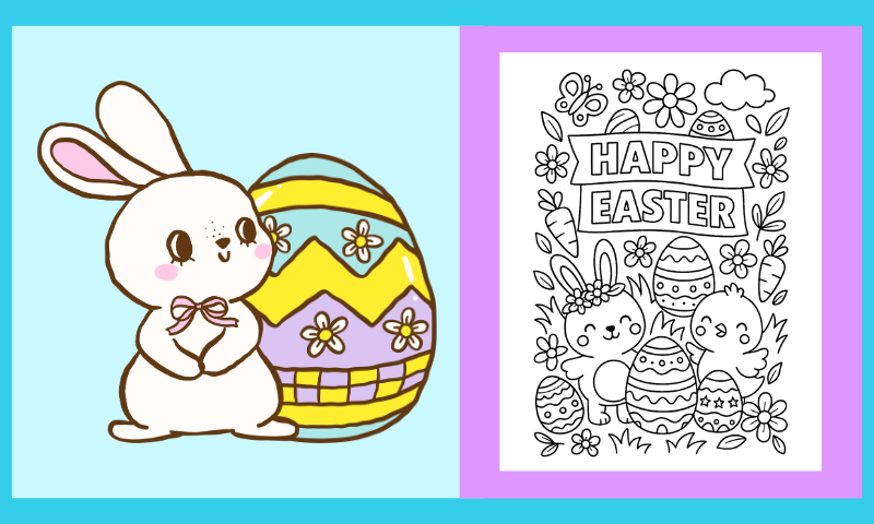 Free Printable Easter Coloring Page #26